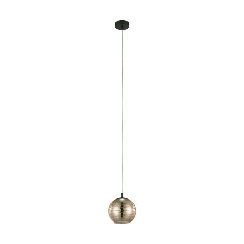 Светильник подвесной Lemorieta 39684 Eglo золотой 1 лампа, основание чёрное в стиле современный шар