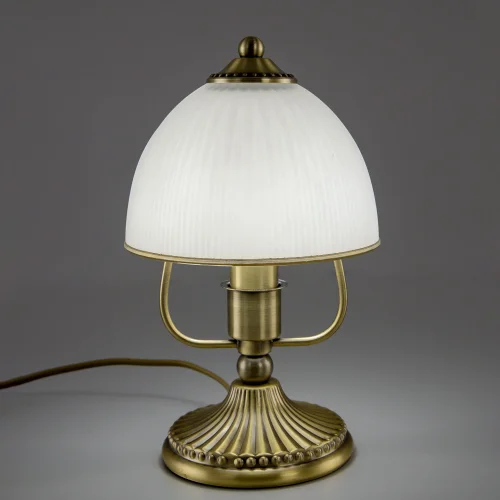 Настольная лампа Адриана CL405813 Citilux белая 1 лампа, основание бронзовое металл в стиле классический  фото 3