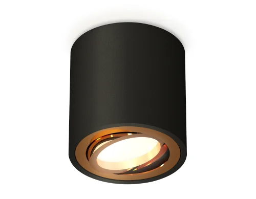 Светильник накладной Techno spot XS7532004 Ambrella light чёрный 1 лампа, основание чёрное в стиле хай-тек современный круглый