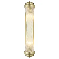 Бра LSP-8752 Lussole прозрачный 2 лампы, основание матовое золото в стиле классический современный 