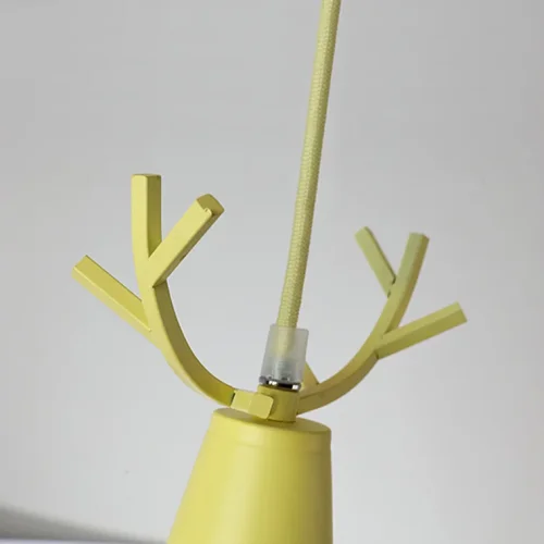Светильник подвесной DEER ONE Желтый 178110-26 ImperiumLoft жёлтый 1 лампа, основание жёлтое в стиле современный  фото 13