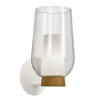 Бра Nora 8280 Mantra прозрачный 1 лампа, основание белое в стиле современный 