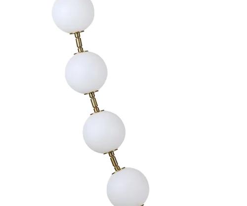 Светильник подвесной ЛЕД Мони 07627-20L,20(3000K) Kink Light белый на 1 лампу, основание бронзовое в стиле современный шар фото 2