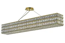 Люстра подвесная Lioni E 1.5.100x16.100 G Arti Lampadari прозрачная на 8 ламп, основание золотое в стиле классика модерн 