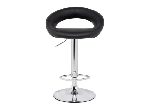 Барный стул Oazis black / chrome 15501 Woodville, чёрный/искусственная кожа, ножки/металл/хром, размеры - ****510*500 фото 2