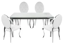 Обеденная группа Элиа white 599474 Woodville на 1 , основание в стиле современный скандинавский 