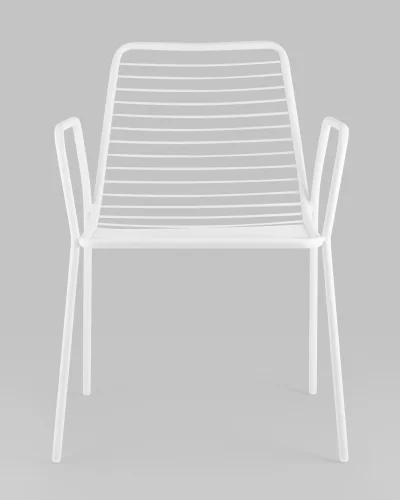 Стул с подлокотниками Дели металл белый УТ000039264 Stool Group, /, ножки//, размеры - *805***605*595 фото 7