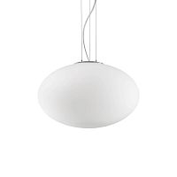 Светильник подвесной CANDY SP1 D50 Ideal Lux белый 1 лампа, основание никель в стиле современный 