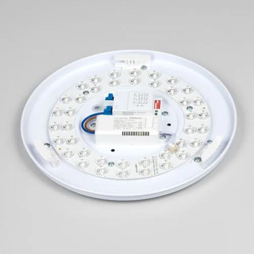 Светильник потолочный LED с диммером Симпла CL71424SV Citilux белый 1 лампа, основание белое в стиле хай-тек современный датчик движения фото 8