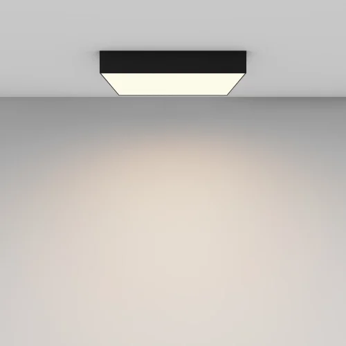 Светильник потолочный LED Zon C032CL-45W3K-SQ-B Maytoni белый на 1 лампу, основание чёрное в стиле современный фото 7