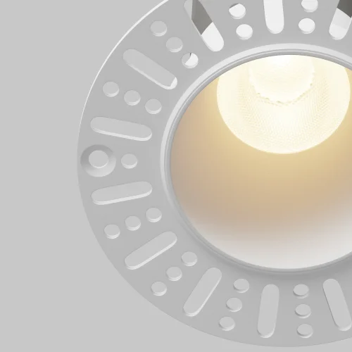 Светильник точечный LED Dip DL120-10W-3K-TRS-W Maytoni белый на 1 лампу, основание белое в стиле современный хай-тек круглый для затирки фото 4