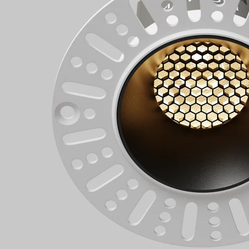 Светильник точечный LED Dip DL124-10W-3K-TRS-B Maytoni чёрный на 1 лампу, основание чёрное в стиле современный хай-тек круглый для затирки фото 12