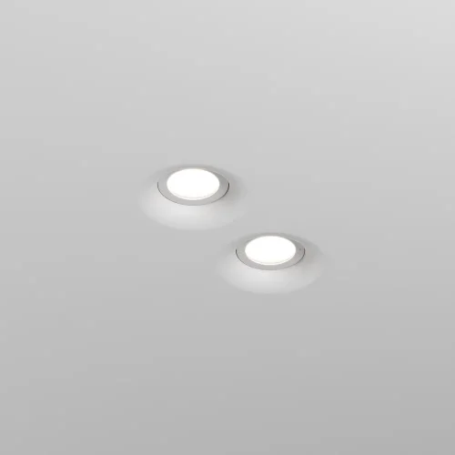 Светильник точечный Intro 2.0 DL135-GU10-W Maytoni белый на 1 лампу, основание белое в стиле современный круглый фото 6