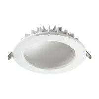Светильник точечный LED Gesso 358276 Novotech белый на 1 лампу, основание белое в стиле современный 