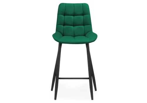 Полубарный стул Алст К зеленый / черный 502120 Woodville, зелёный/велюр, ножки/металл/чёрный, размеры - ****500*580 фото 2