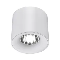 Светильник накладной LED ST761.543.10 ST-Luce чёрный на 1 лампу, основание белое в стиле современный круглый