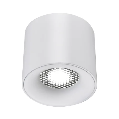 Светильник накладной LED ST761.543.10 ST-Luce чёрный на 1 лампу, основание белое в стиле современный круглый