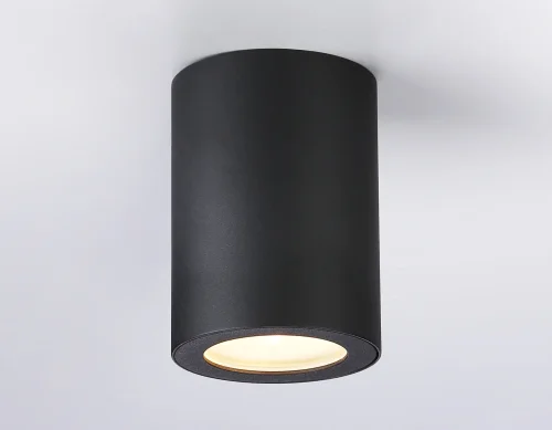 Светильник накладной TN22799 Ambrella light чёрный 1 лампа, основание чёрное в стиле хай-тек современный круглый фото 4