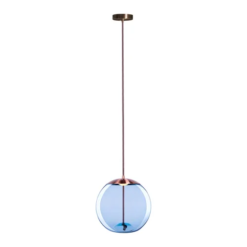 Светильник подвесной LED Knot 8133-B mini LOFT IT голубой 1 лампа, основание медь в стиле современный  фото 4