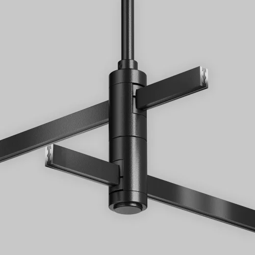 Крепление потолочное Long двойное 700мм Flarity TRA159C-D1-B Maytoni чёрный в стиле современный хай-тек для светильников серии Magnetic trаck system Flarity flarity магнитная фото 2