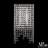 Бра LED Rimini S500.B1.16.B.3000 Arte Perfetto Luce прозрачный 1 лампа, основание никель в стиле классика 