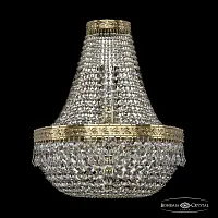 Бра 19011B/H1/35IV G Bohemia Ivele Crystal прозрачный 4 лампы, основание золотое в стиле классический sp