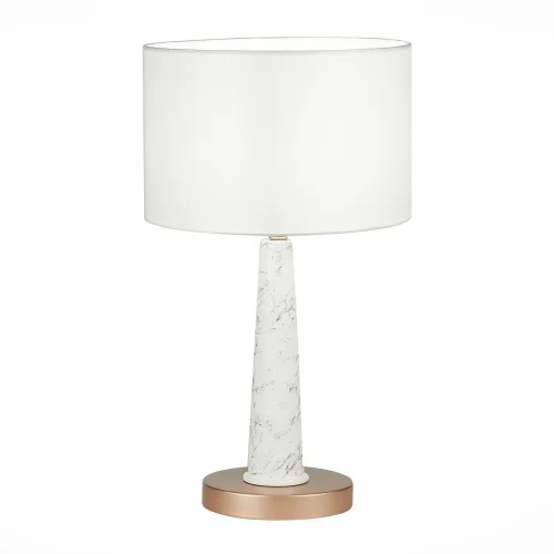 Настольная лампа Vellino SL1163.204.01 ST-Luce белая 1 лампа, основание матовое золото металл керамика в стиле современный 