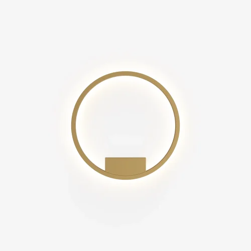 Бра LED Rim MOD058WL-L25BSK Maytoni латунь на 1 лампу, основание латунь в стиле современный минимализм кольца отражённый свет фото 3