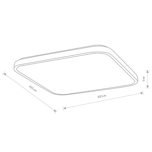 Светильник потолочный Agnes Square Pro 10988-NW Nowodvorski белый на 1 лампу, основание чёрное в стиле современный фото 6