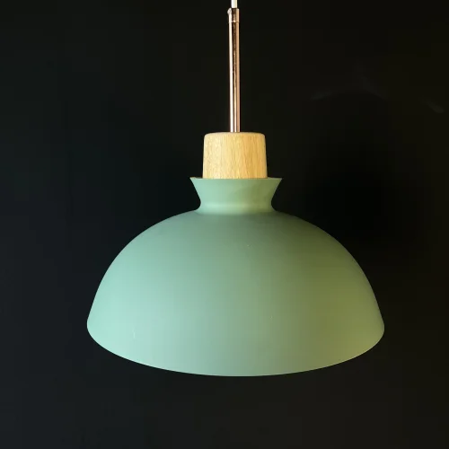 Светильник подвесной OMG A Green 179782-26 ImperiumLoft зелёный 1 лампа, основание золотое в стиле скандинавский современный  фото 2