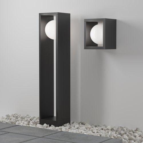 Настенный светильник LED уличный Slate O483WL-L10GF3K Maytoni уличный IP65 графит на 1 лампу, плафон белый в стиле современный хай-тек LED фото 4 Настенный светильник LED уличный Slate O483WL-L10GF3K Maytoni уличный IP65 графит на 1 лампу, плафон белый в стиле современный хай-тек LED фото 4