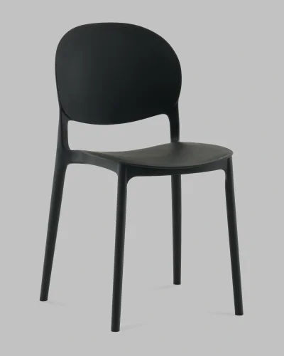 Стул Briny, пластик черный УТ000041340 Stool Group, чёрный/пластик, ножки/металл/чёрный, размеры - *780****