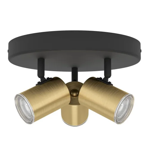 Спот с 3 лампами Consuma 300586 Eglo латунь GU10 в стиле современный Спот с 3 лампами Consuma 300586 Eglo латунь GU10 в стиле современный