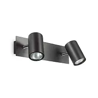 Бра SPOT AP2 NERO Ideal Lux чёрный на 2 лампы, основание чёрное в стиле современный 