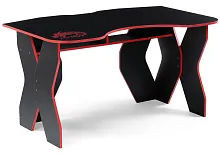 Компьютерный стол Вивианн красный / черный 474249 Woodville столешница чёрная из лдсп