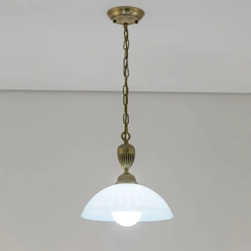 Светильник подвесной Латур CL413212 Citilux белый 1 лампа, основание бронзовое в стиле классический  фото 5