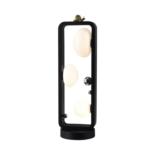 Парковый светильник Luma 5434/3FB Odeon Light уличный IP54 чёрный на 3 лампы, плафон белый в стиле флористика скандинавский современный G9 фото 4