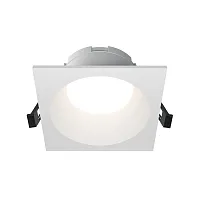 Светильник точечный Share DL126-GX53-SQ-W Maytoni белый на 1 лампу, основание белое в стиле современный квадратный