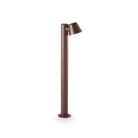 Парковый светильник GAS PT1 COFFEE Ideal Lux уличный IP43 коричневый 1 лампа, плафон коричневый в стиле современный GU10