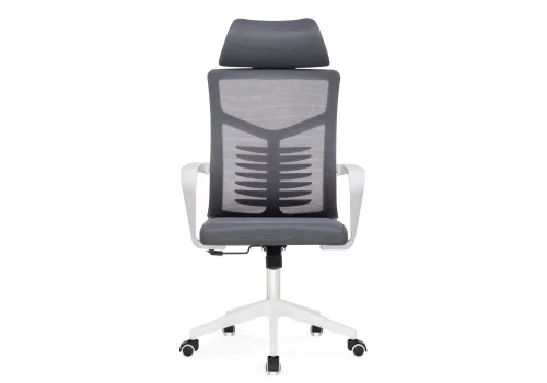 Компьютерное кресло Montana dark gray / white 15619 Woodville, серый/сетка, ножки/пластик/белый, размеры - *1280***620*580 фото 3