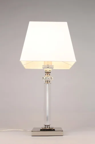 Настольная лампа Emilia APL.723.04.01 Aployt белая 1 лампа, основание никель металл в стиле современный  фото 2