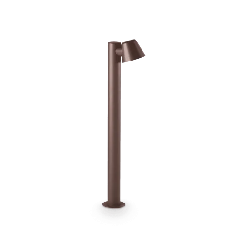 Парковый светильник GAS PT1 COFFEE Ideal Lux уличный IP43 коричневый 1 лампа, плафон коричневый в стиле современный GU10