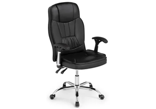 Кресло для руководителя Vestra black 15258 Woodville, чёрный/искусственная кожа, ножки/металл/хром, размеры - ****620*640 фото 6