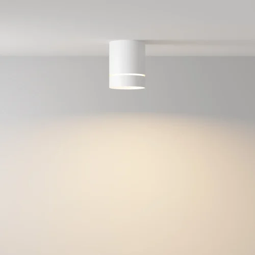 Светильник накладной LED Orlo C085CL-9W3K-W Maytoni белый на 1 лампу, основание белое в стиле современный хай-тек круглый фото 7