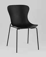 Стул Shaya, пластик черный УТ000040181 Stool Group, чёрный/пластик, ножки/металл/чёрный, размеры - *835****