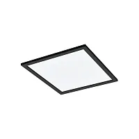 Светильник потолочный LED Salobrena-Z 900051 Eglo белый на 1 лампу, основание чёрное в стиле хай-тек современный квадраты