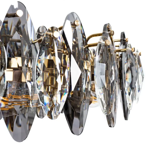 Люстра подвесная Ophelia 7203/17 LM-12 Divinare прозрачная на 12 ламп, основание латунь в стиле современный  фото 4
