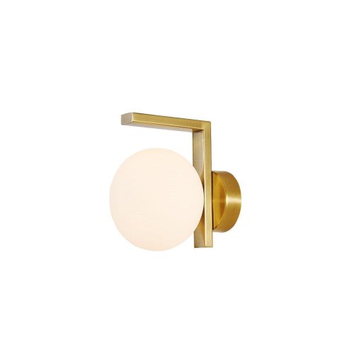 Бра Arcata 4055-1W Favourite белый на 1 лампа, основание матовое золото в стиле современный 