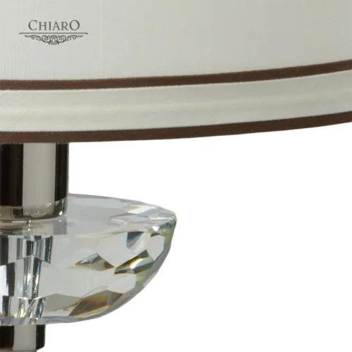 Бра Палермо 386025101 Chiaro бежевый на 1 лампа, основание хром в стиле классический  фото 2