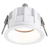 Светильник точечный LED Dorsum WTD.O07.000.30.07 Wertmark белый на 1 лампу, основание белое в стиле современный хай-тек круглый